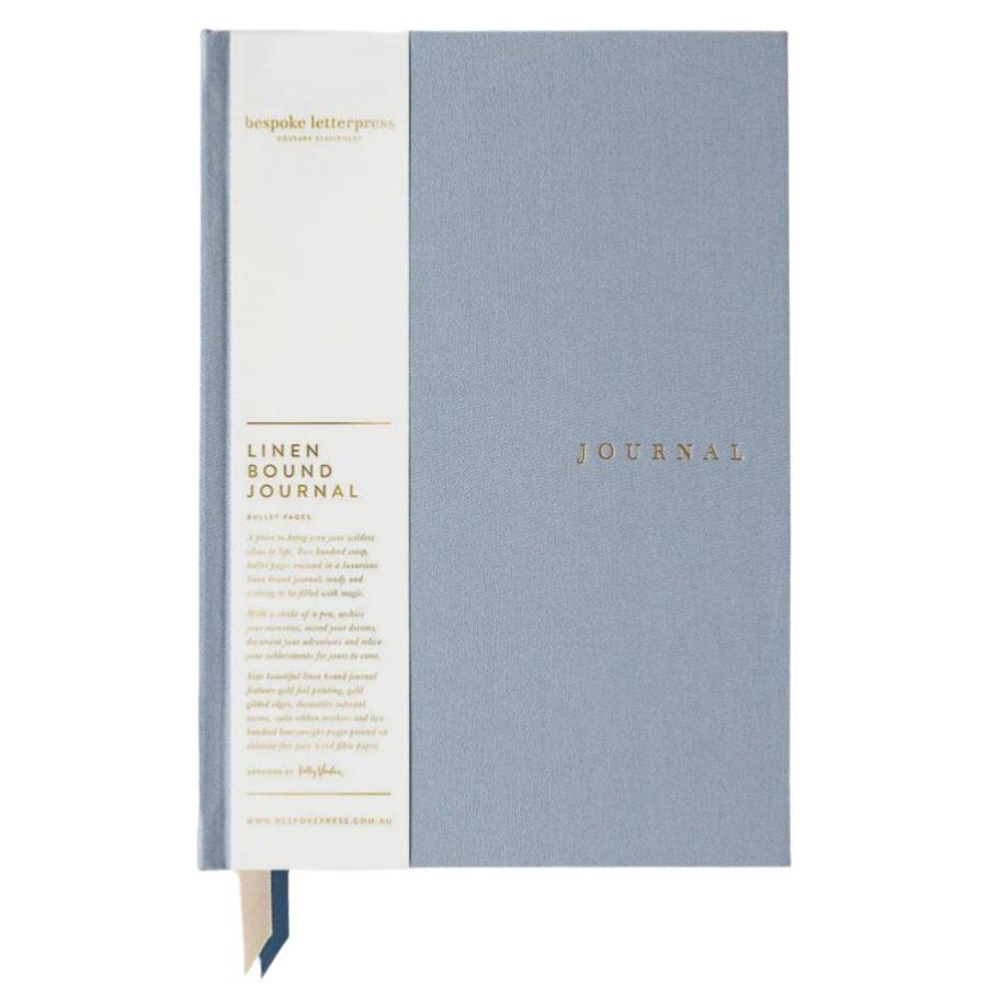 Linen Bound Journal - Dusty Cornflower
