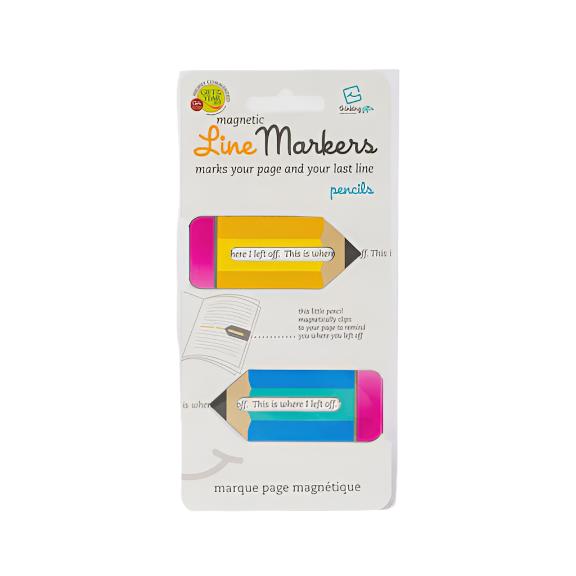 Line Markers Bookmarks - Pencils