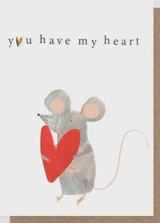 You Have My Heart Mouse Card