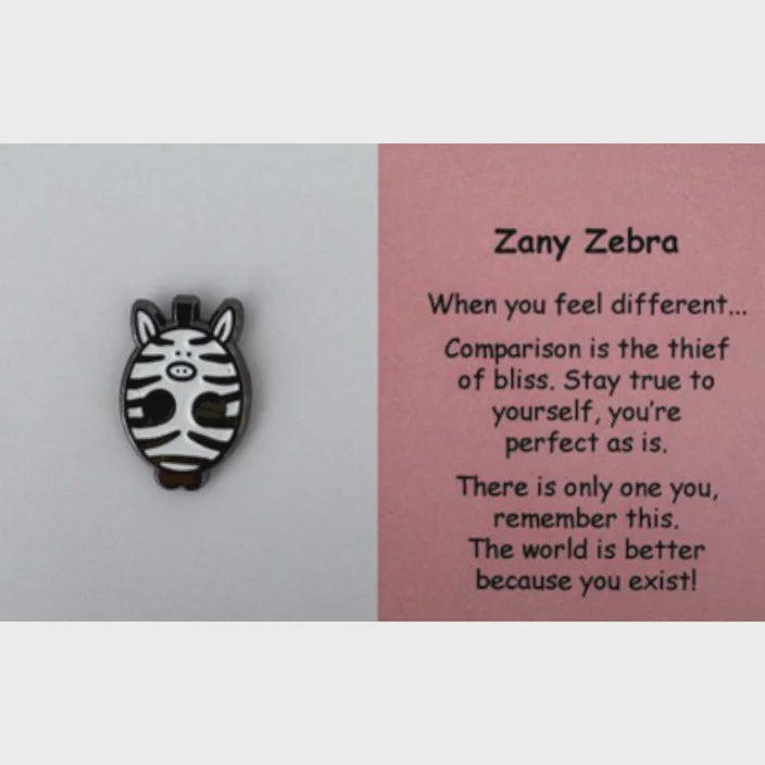 Little Joys Pin - Zany Zebra