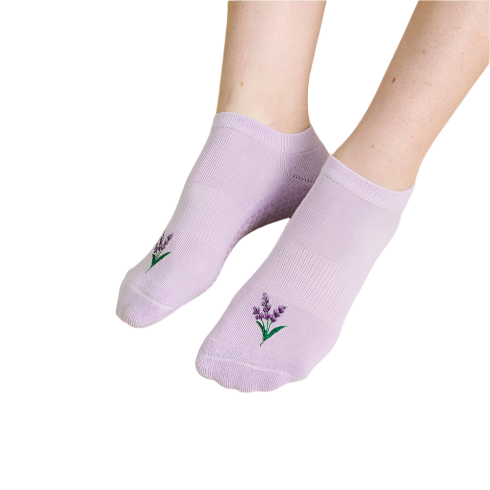 Classic Low Rise Grip Socks - Lavender Haze