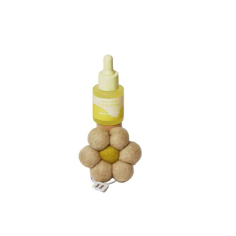 Bloom Felt Air Freshener - Lime Leaf & Wild Fresia
