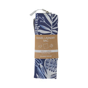 Linen Laundry Bag - Navy Natives