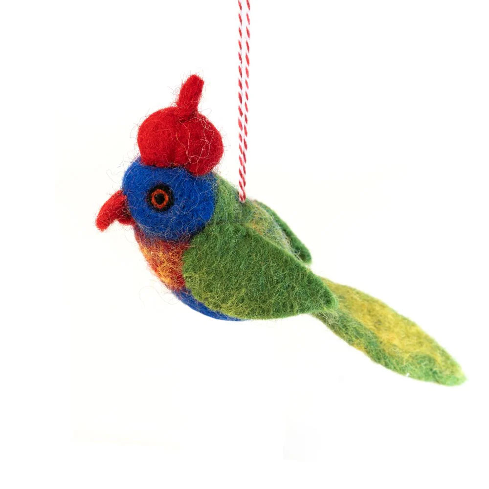 Handcrafted Christmas Decoration - Lorikeet Lauren