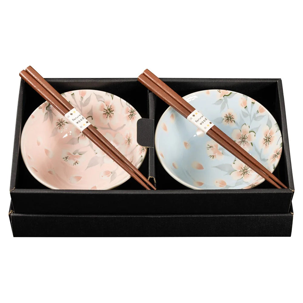 Edazakura Bowls & Chopsticks - Set of 2