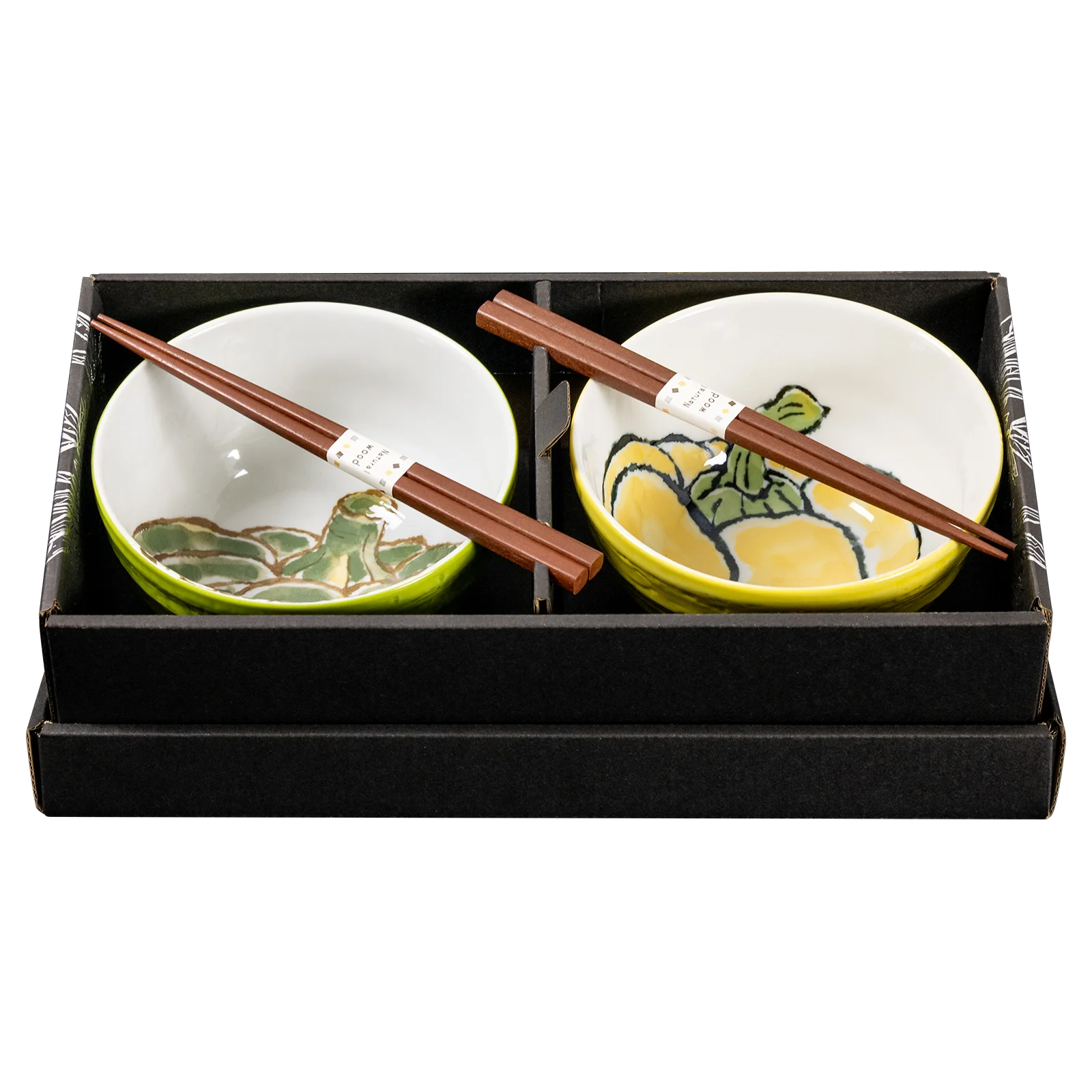 Etegami Veggie Set of 2 Bowls - Kabocha & Paprika