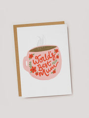 World's Best Mum Coffee Cup Card