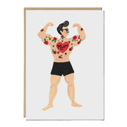 Mum Tattoo Man Card