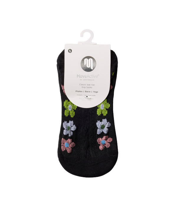 Classic Low Rise Grip Socks - Fiesta Midnight