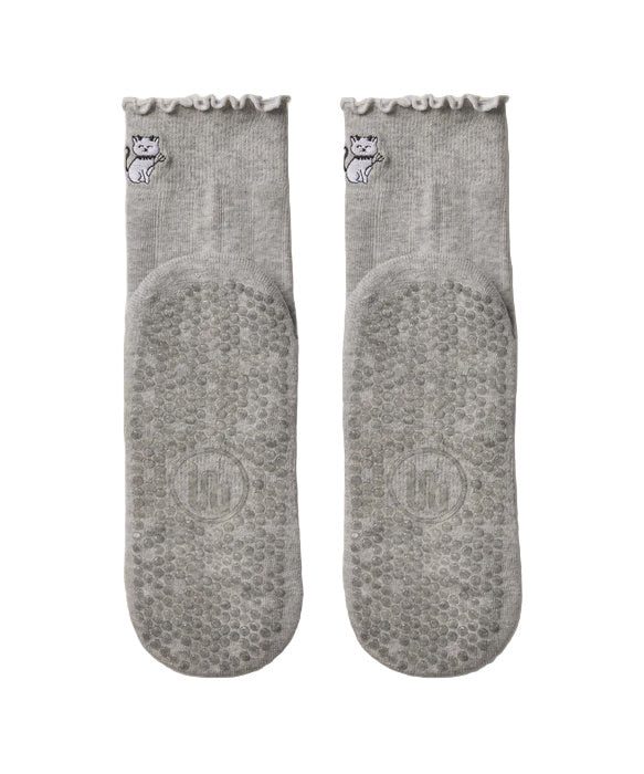 Crew Grip Socks - Boo Kitty Frill