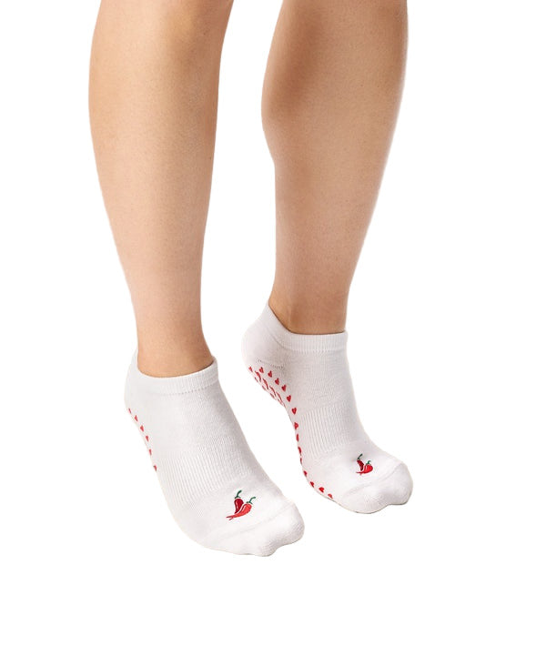 Classic Low Rise Grip Socks - Spicy Chilli