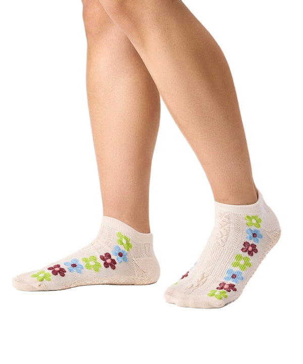 Classic Low Rise Grip Socks - Fiesta Blanca