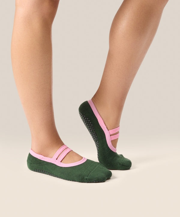 Ballet Grip Socks - Salsa Verde