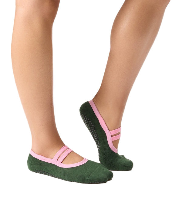 Ballet Grip Socks - Salsa Verde