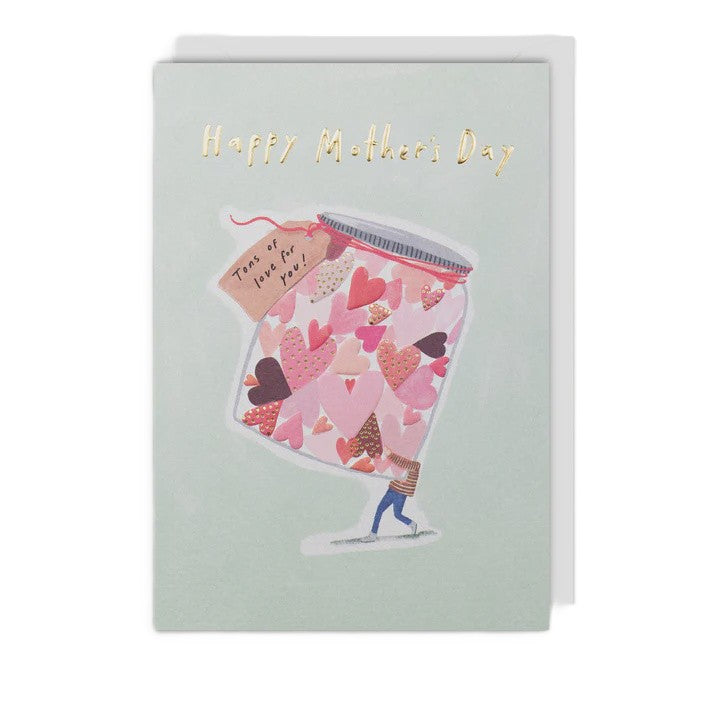 Mum Jar of Hearts Card