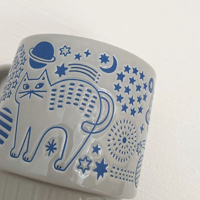 Stackable Walking Cat Mug - Universe