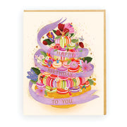Happy Birthday Macaron Stack Card