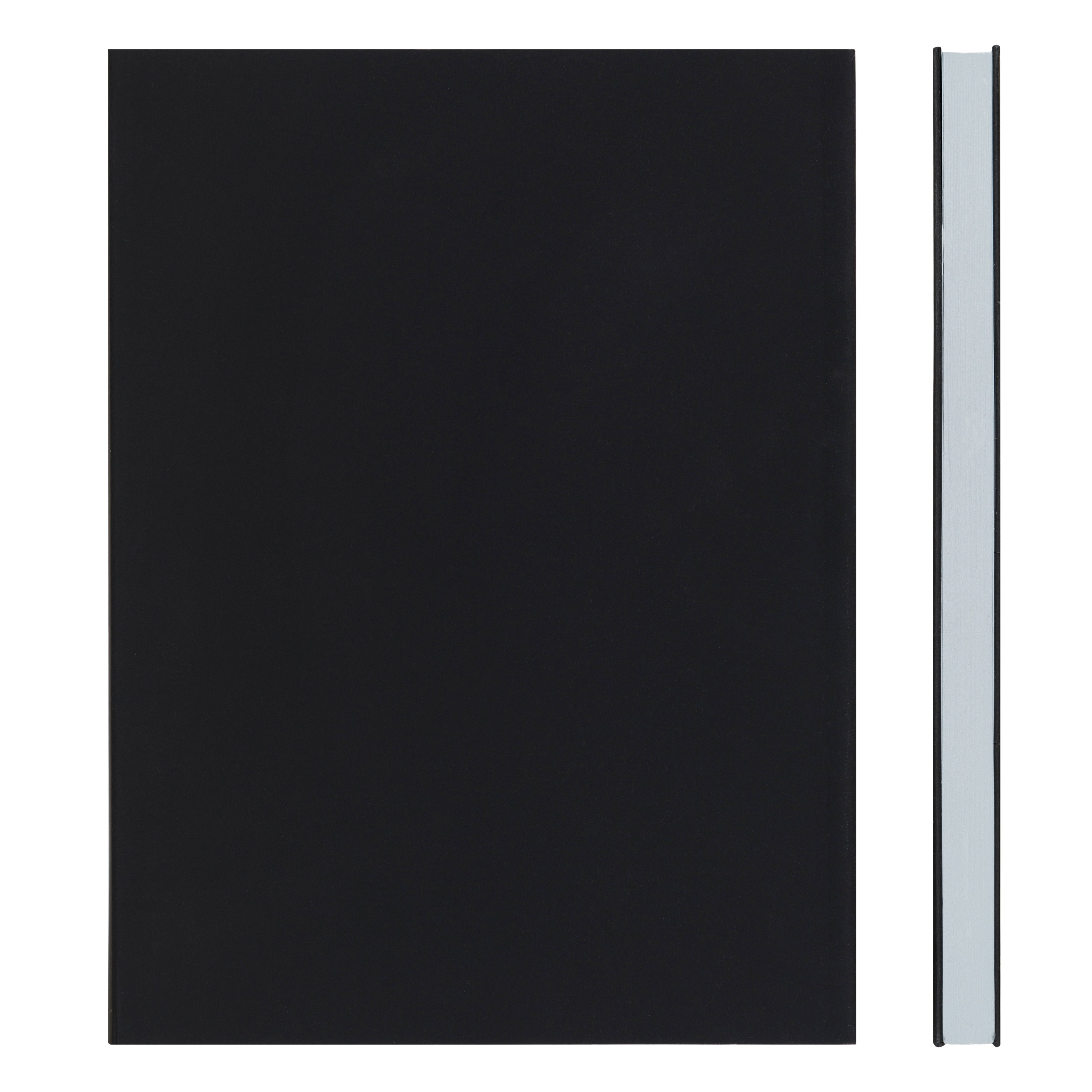 A5 Lined Notebook - Soft Touch - Black/Grey