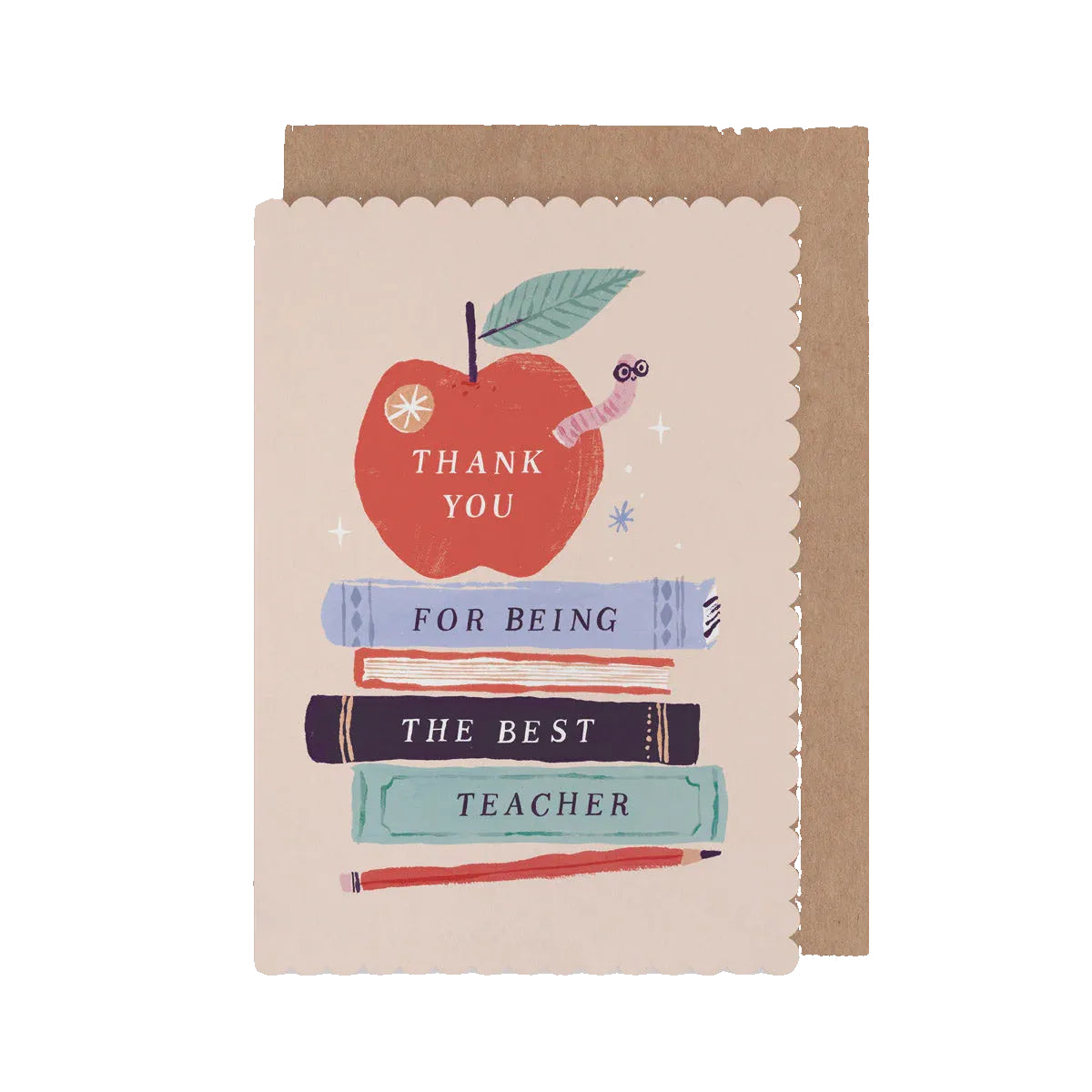 Apple Thank You Teacher Card