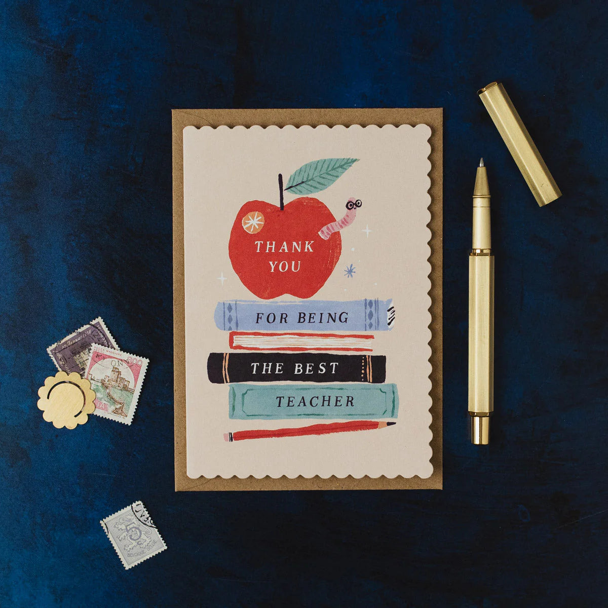 Apple Thank You Teacher Card