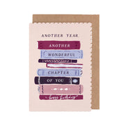 Bookish Birthday Card
