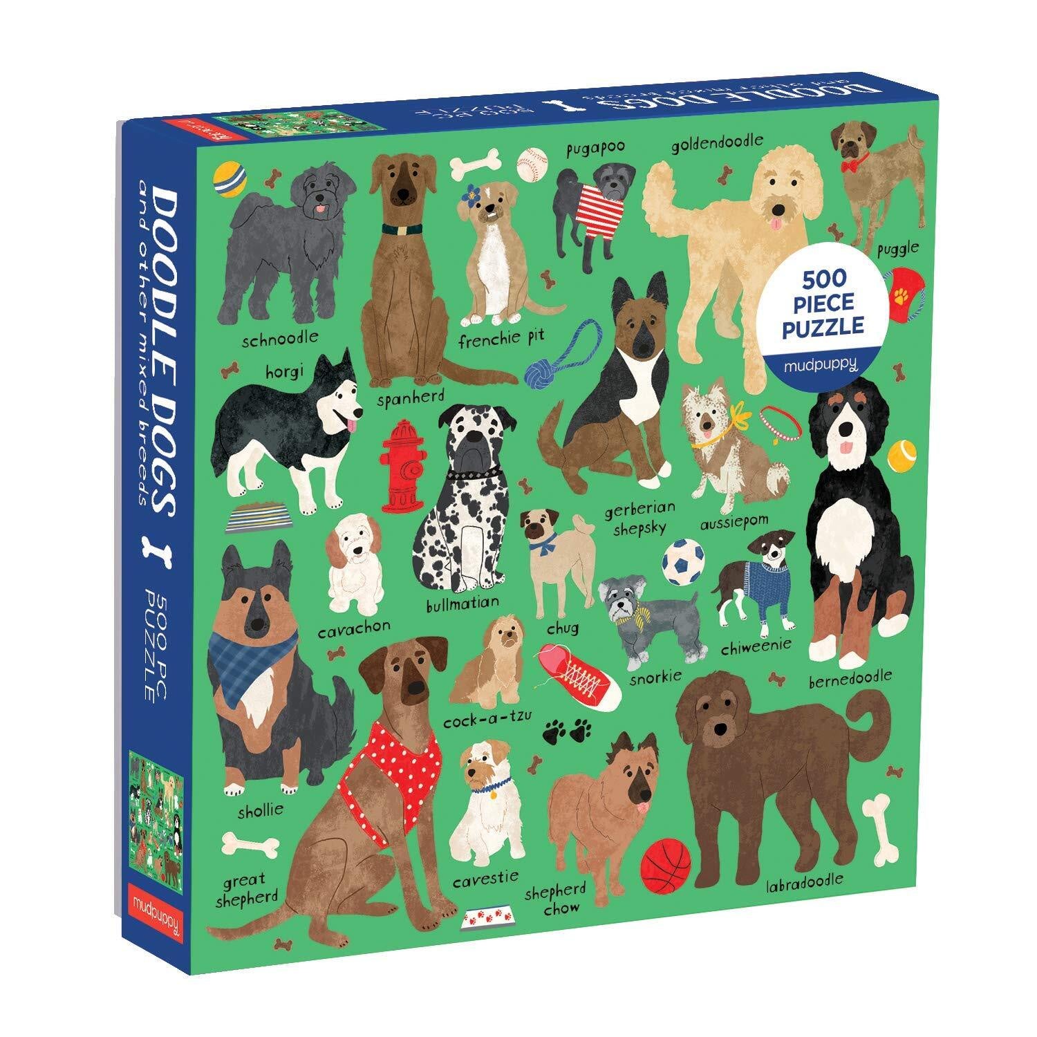 500 pc Puzzle - Doodle Dogs