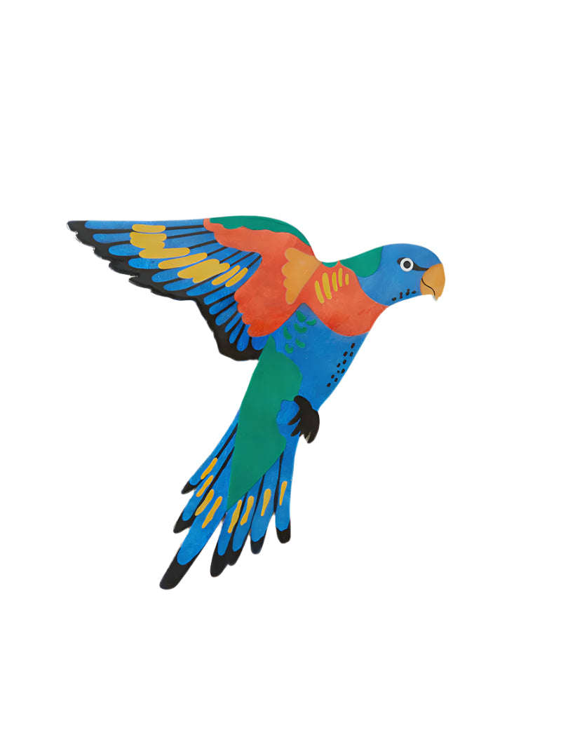 Capiz Shell Art Tile - Aerial - Lorikeet