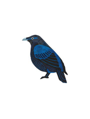 Capiz Shell Art Tile - Aerial - Bowerbird
