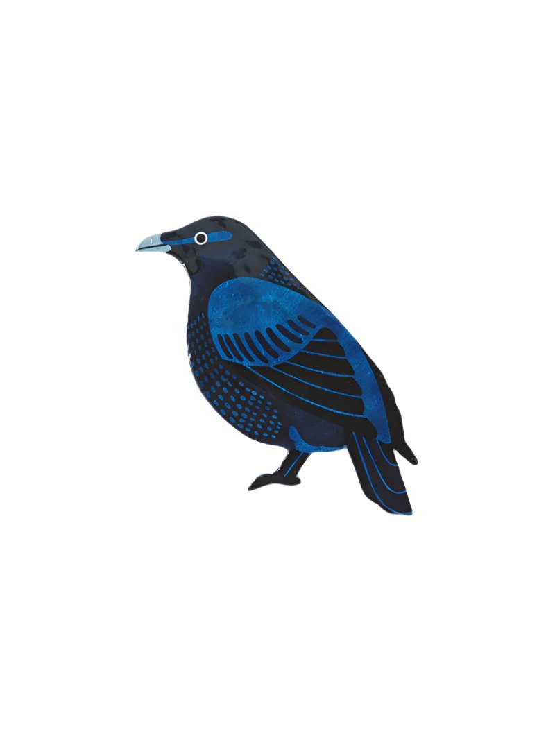 Capiz Shell Art Tile - Aerial - Bowerbird
