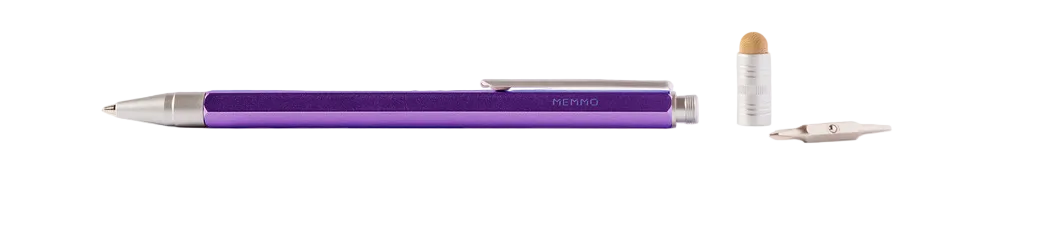 A5 Lined Notebook & Pen Set - Morning In Nice/Purple