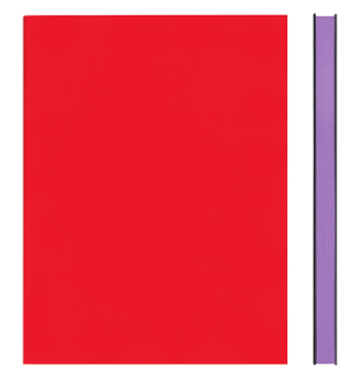 A5 Lined Notebook - Soft Touch - Red/Lilac