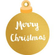 Christmas Gift Tags - Gold Bauble