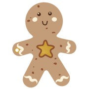 Christmas Gift Tags - Gingerbread Man