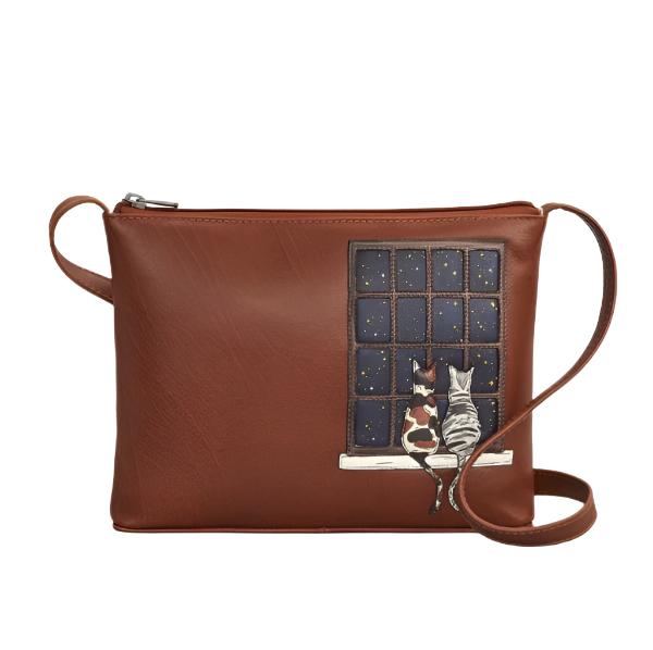 Cross Body Bag - Midnight Cats