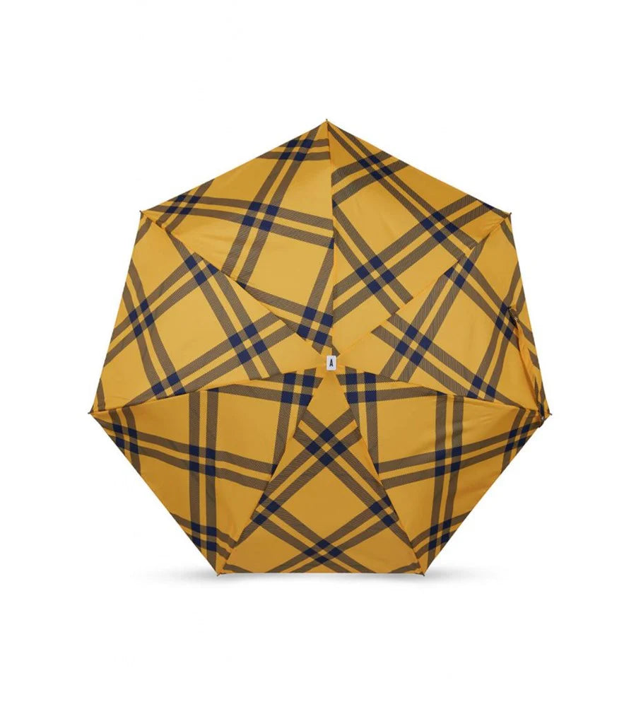 Micro Umbrella - Finsbury Yellow Tweed Gingham