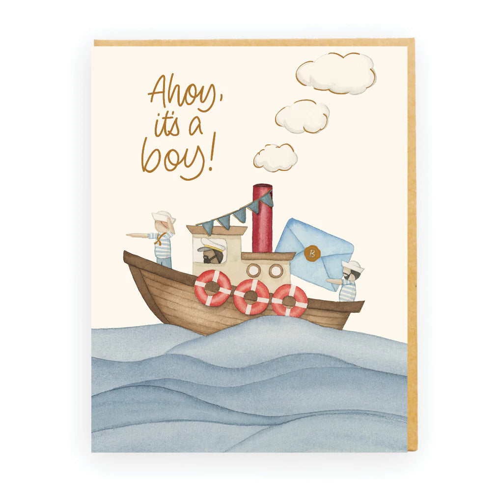 Ahoy, It's A Boy Card