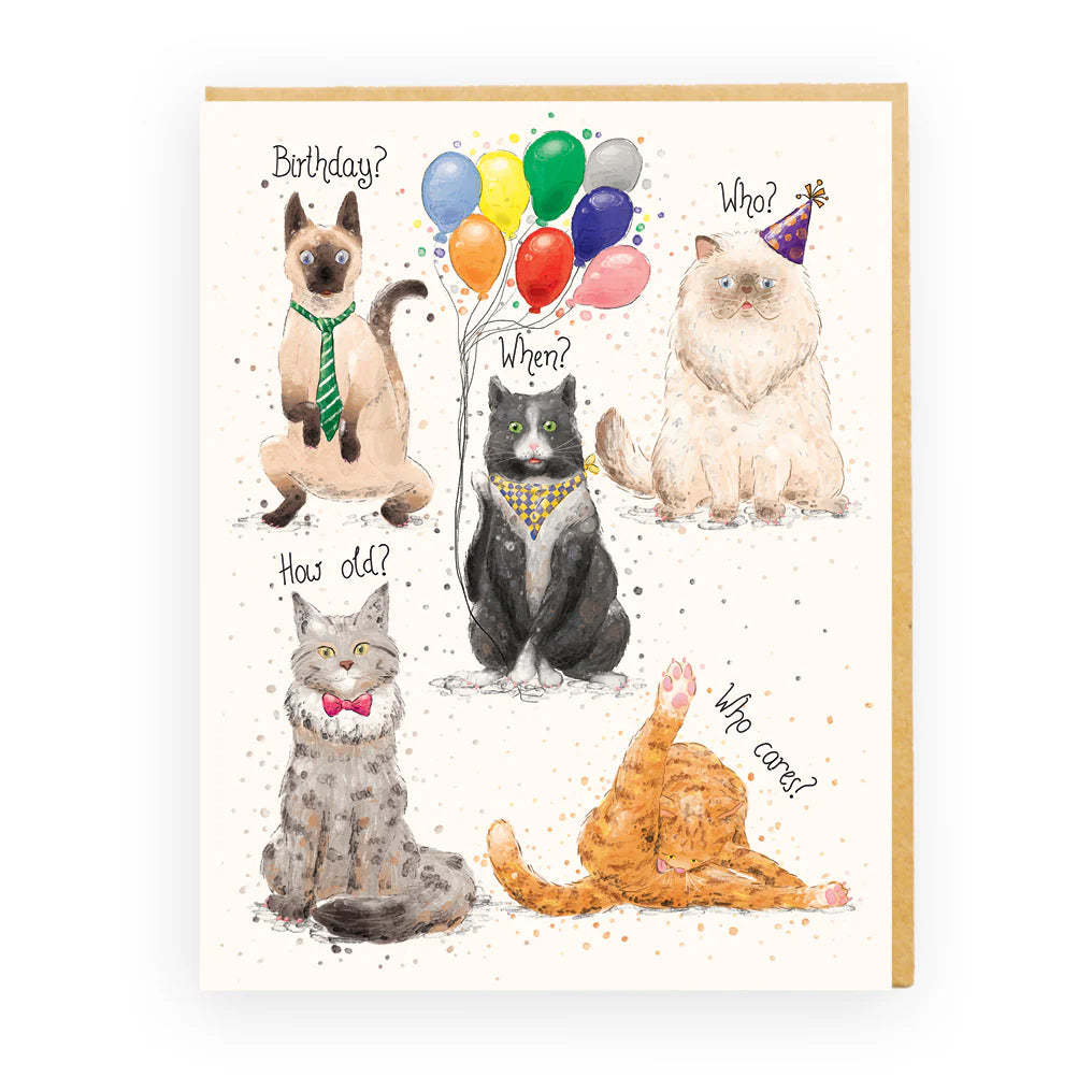 Birthday Cats Card
