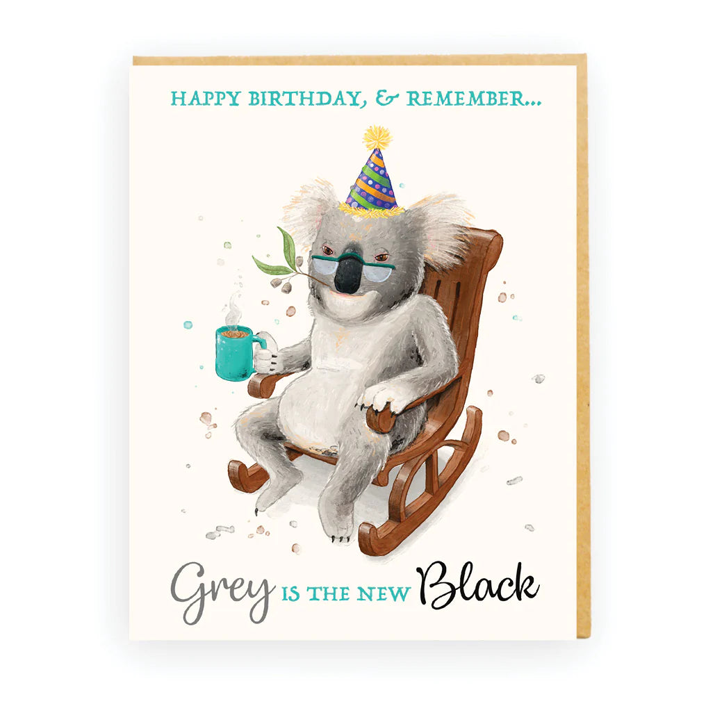 Grey Is The New Black Card