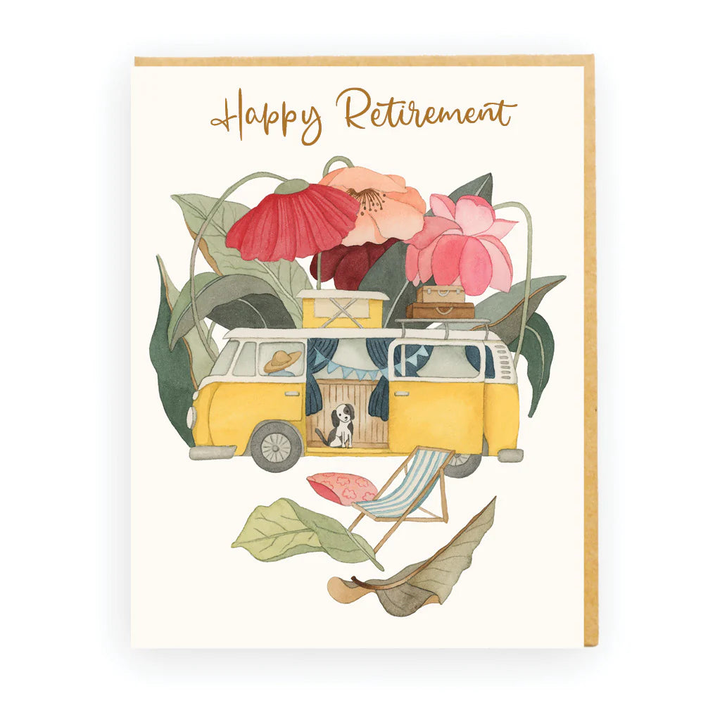 Happy Retirement Metallic Card
