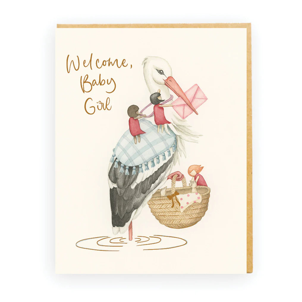 Welcome, Baby Girl Card