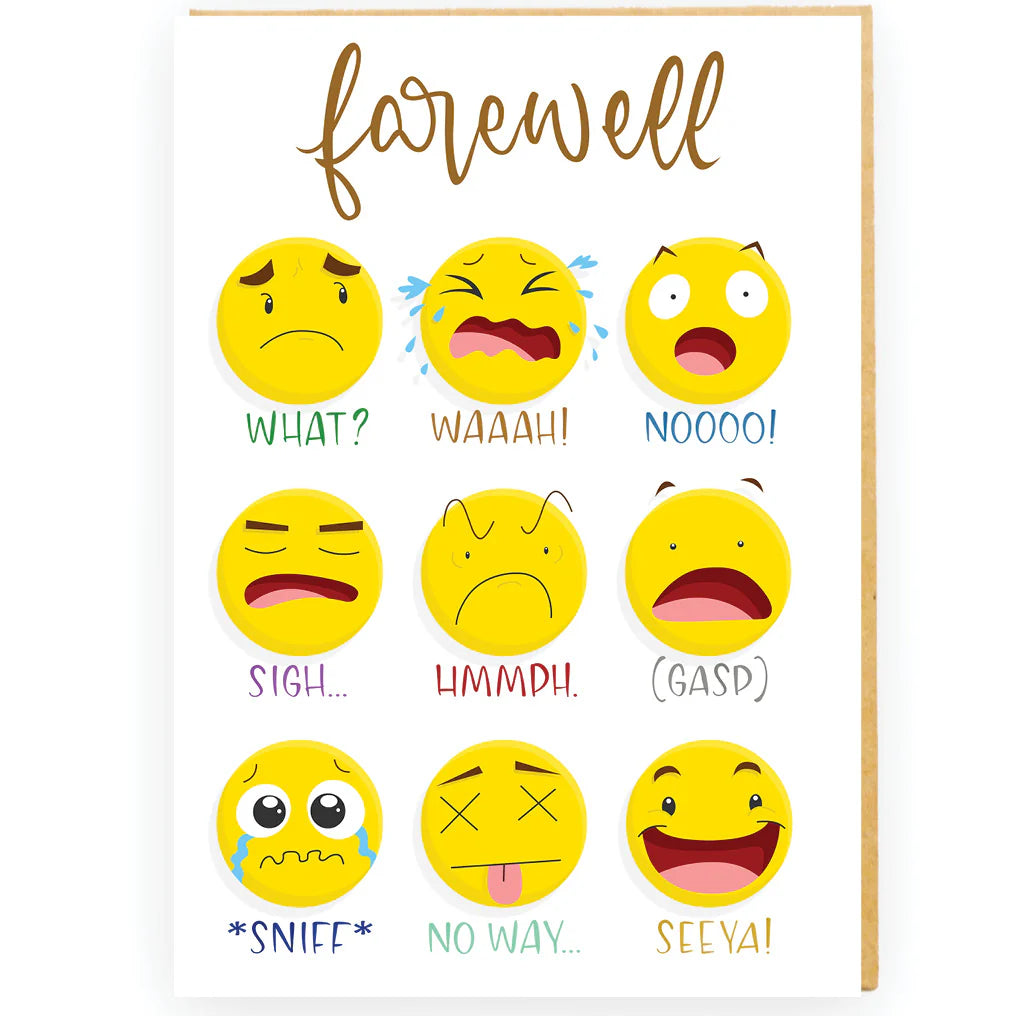 Jumbo Card - Farewell Emotions