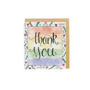 Mini Card - Thank You Rainbow