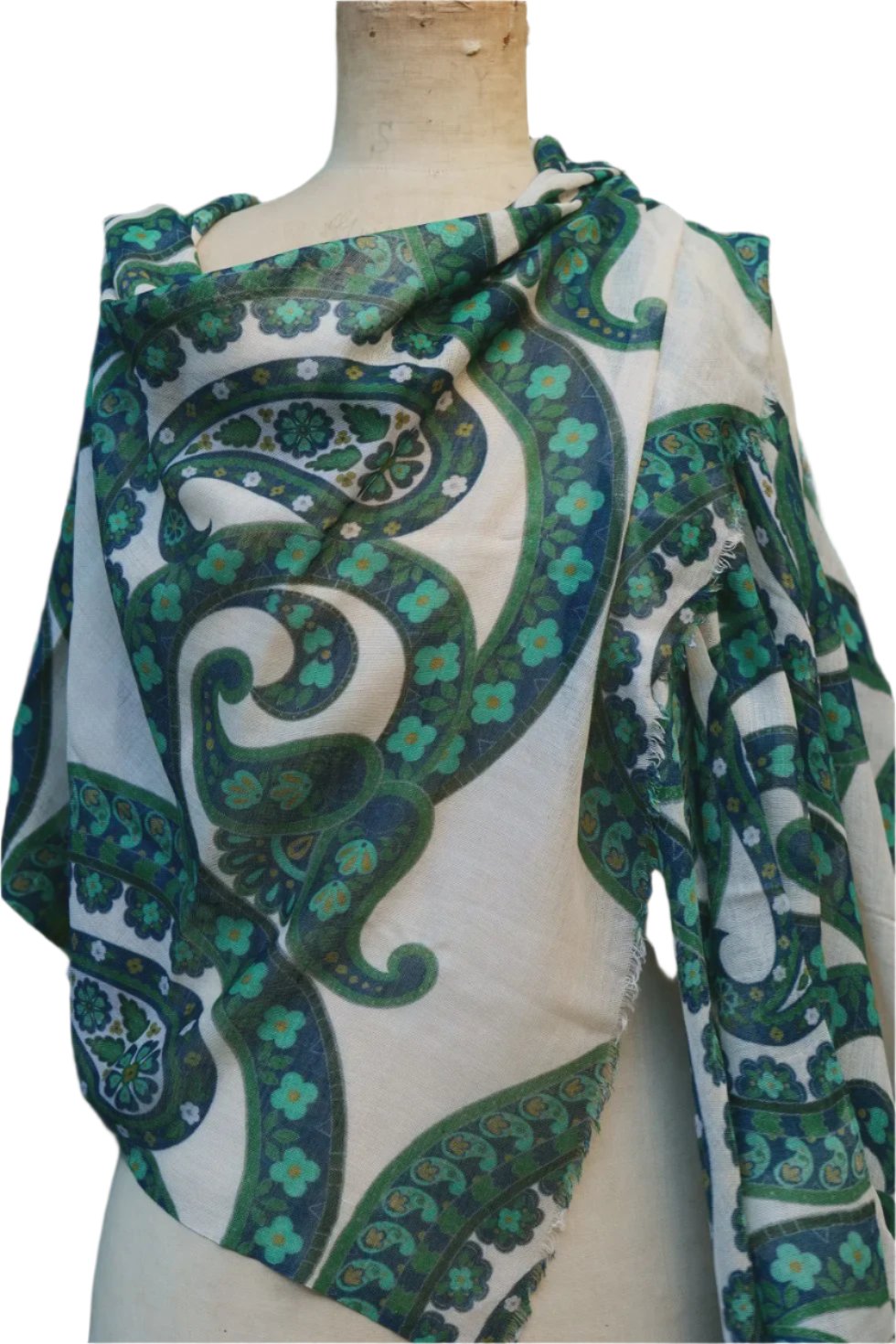 Apricot Haus Scarf - Mod Paisley