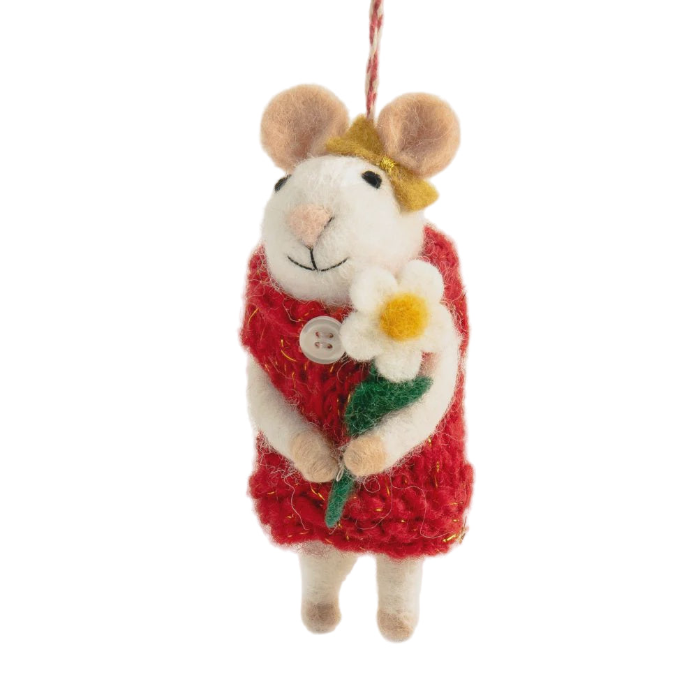 Handcrafted Christmas Decoration - Mouse Melody