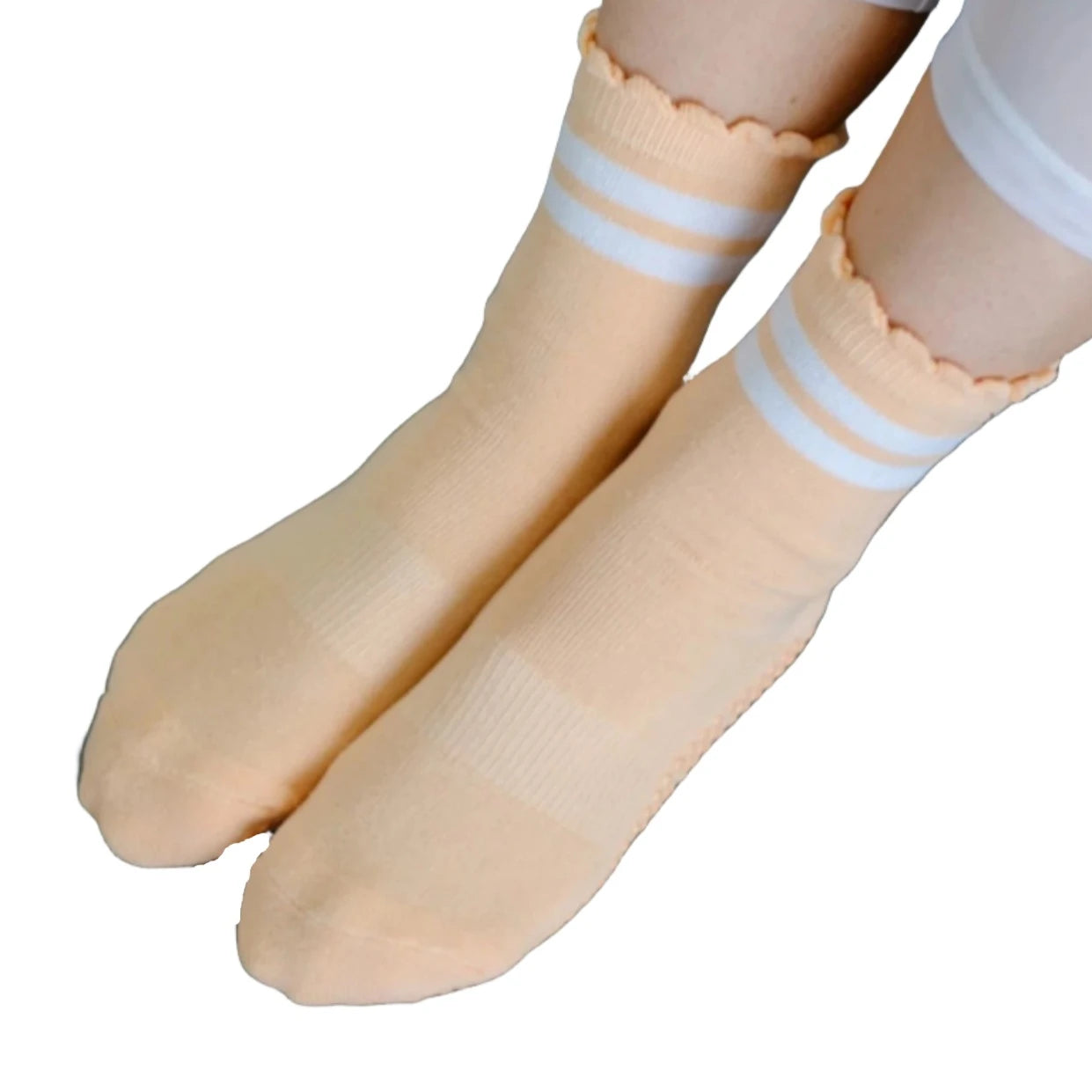 Crew Grip Socks - Sporty Stripe Melon Frill