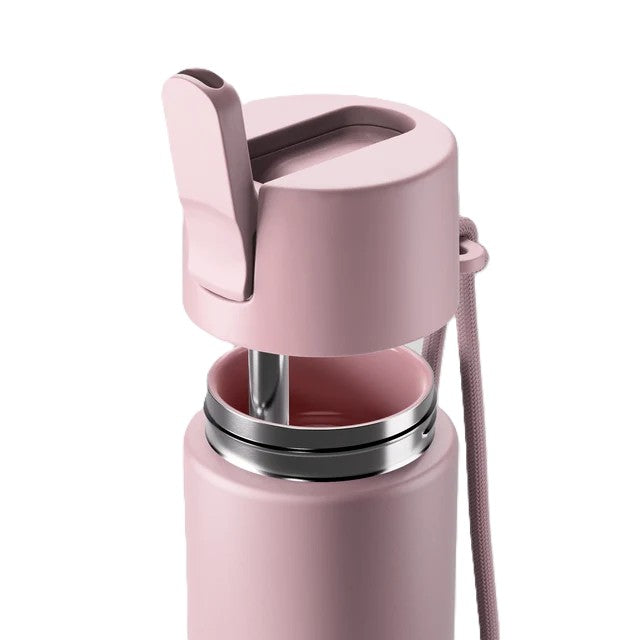 Move Flip Sip Drink Bottle Ceramic 660ml - Floss