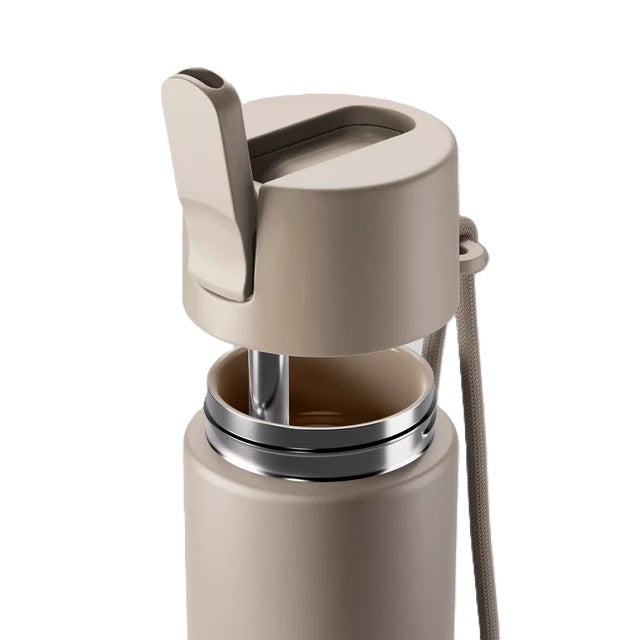 Move Flip Sip Drink Bottle Ceramic 660ml - Oat
