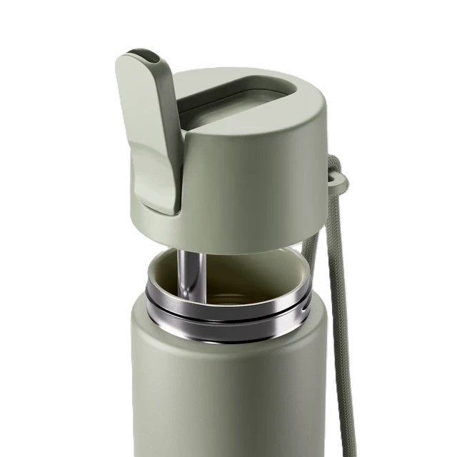 Move Flip Sip Drink Bottle Ceramic 660ml - Sage