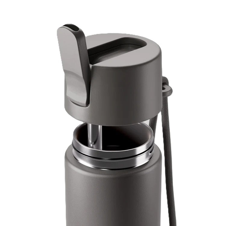 Core Flip Sip Ceramic Bottle 1L - Slate