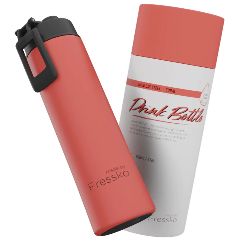 Move Drink Bottle 660mL - Coral